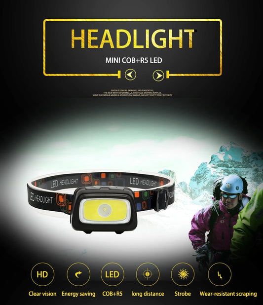 200 Lumens Multicolor Mini Headlamp