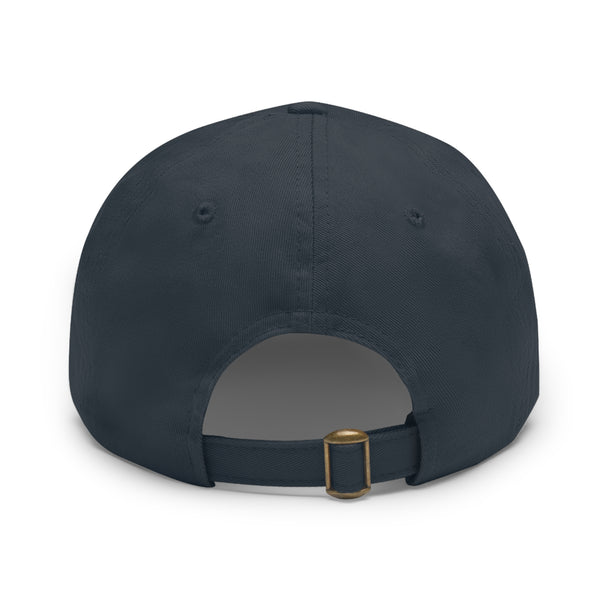 Low-Profile Dad Hat with Leather Patch