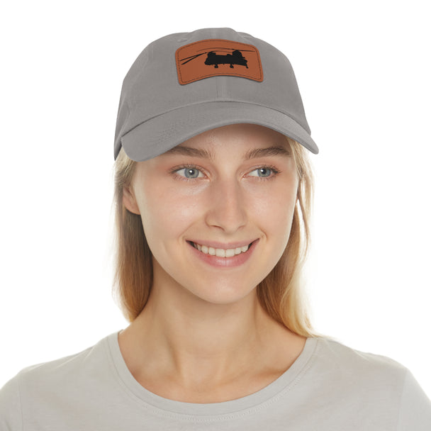 Low-Profile Dad Hat with Leather Patch