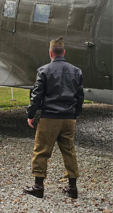 Mil-spec 100% Goatskin Handmade A-2 Flight Jacket