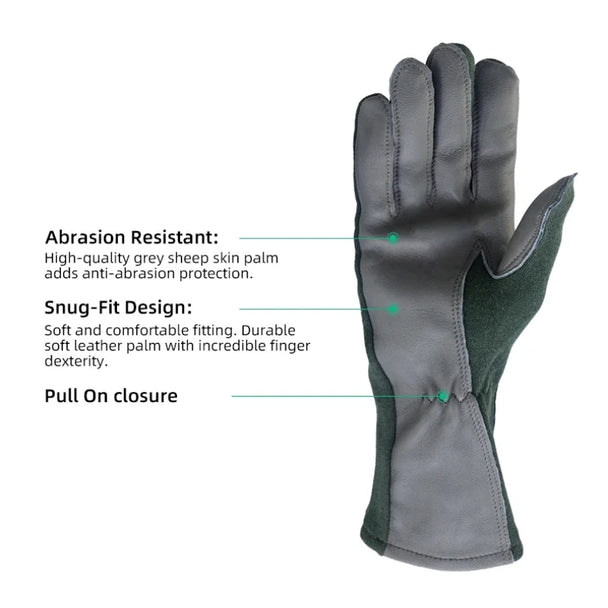 Nomex Short Cuff Flight Gloves