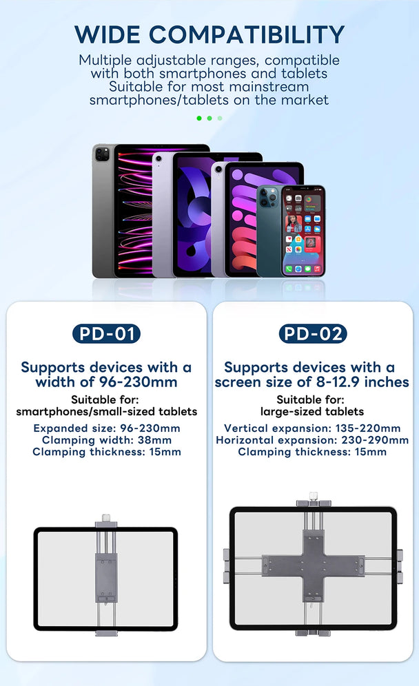 Industrial Strength Tablet Mount Arm with Dual Suction Cups