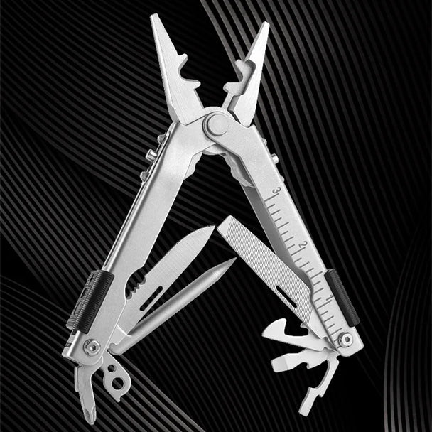 Multifunction Folding Pliers Stainless Steel Multi-Tool with Bottle Opener Screwdrivers Crimper Wire Cutter