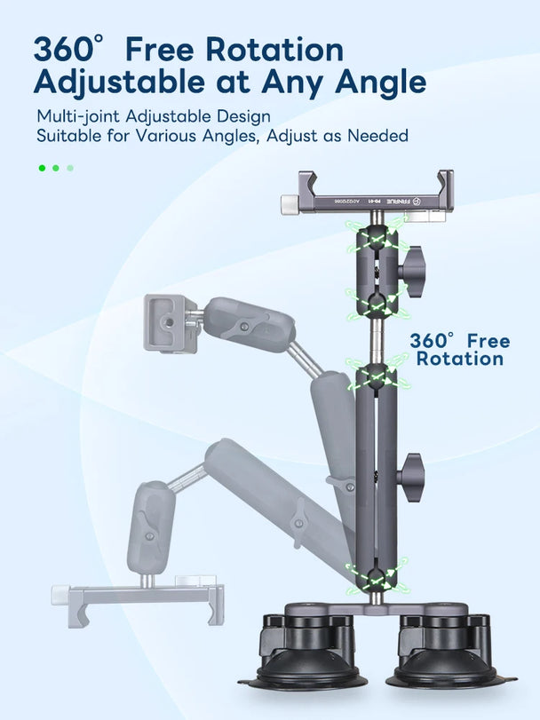 Industrial Strength Tablet Mount Arm with Dual Suction Cups