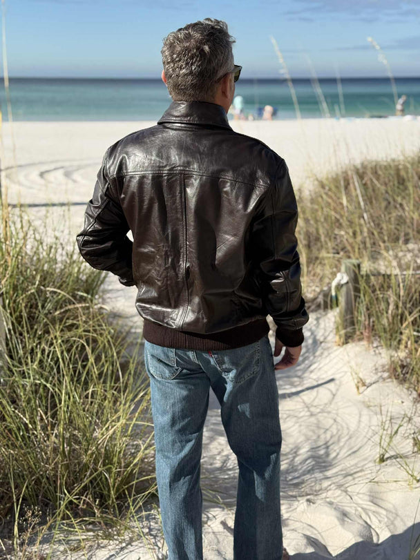 Mil-spec 100% Goatskin Handmade A-2 Flight Jacket