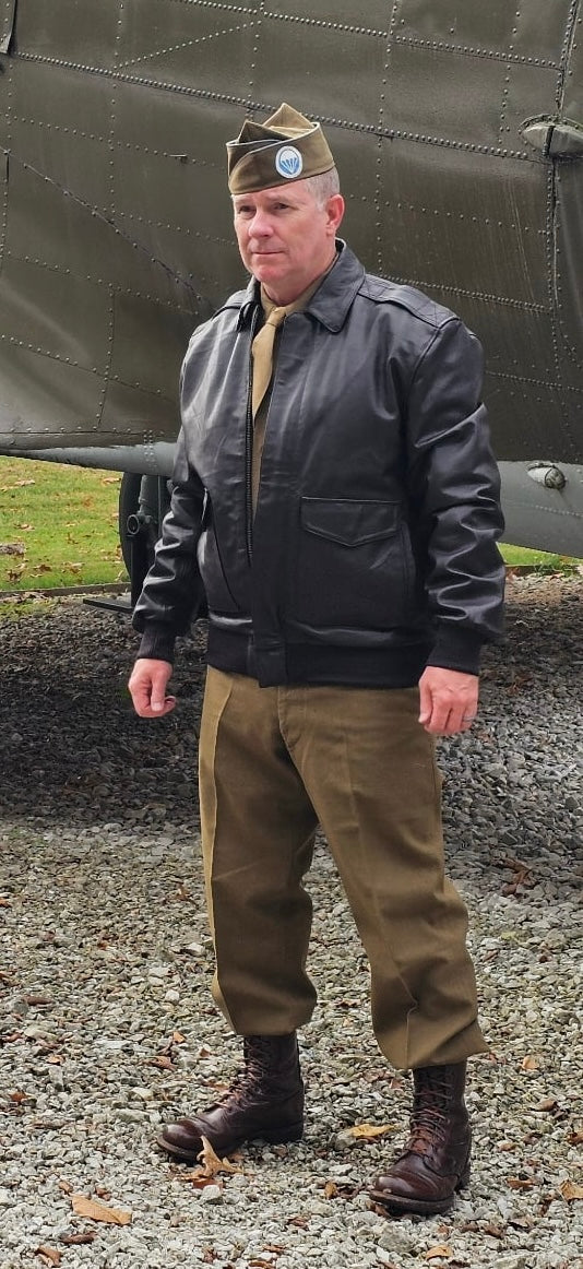 Mil-spec 100% Goatskin Handmade A-2 Flight Jacket